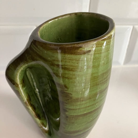Ceramic green Vase for flowers, for utensils - Picture 3 of 5